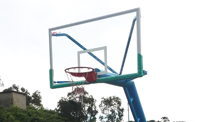 珠海石景山公園與給力體育合作移動單臂籃球架工程案例